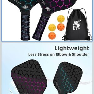 Pickleball Paddle Set with Balls and Bag